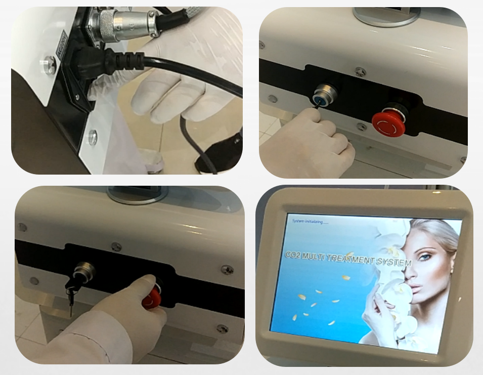 Touch screen fraction co2 laser / tube laser co2 60w / co2 medic laser tube