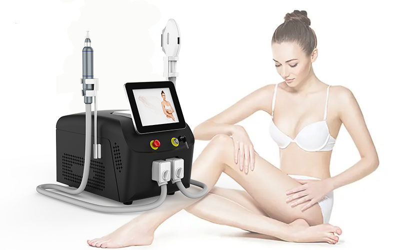 4 In1 808NM Hair Removal Diode Laser Tattoo Removal Q Switched Nd Yag Laser IPL 755 808 1064nm  Machine
