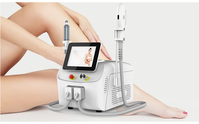 4 In1 808NM Hair Removal Diode Laser Tattoo Removal Q Switched Nd Yag Laser IPL 755 808 1064nm  Machine