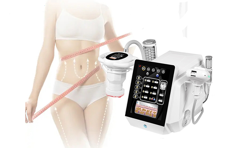 2023 New Arrival 4 In 1 Body Weight Loss Slimming Machine For Rotary Negative Pressure RF And Inner Ball Roller