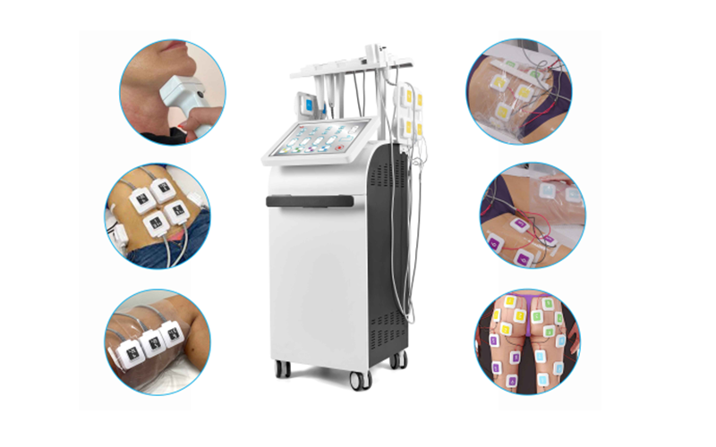 Vertical true ID+EMS body slimming machine