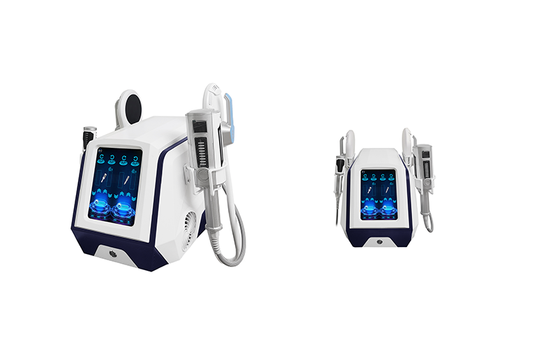Portable two in one microvibration inner balls roller and emslim RF