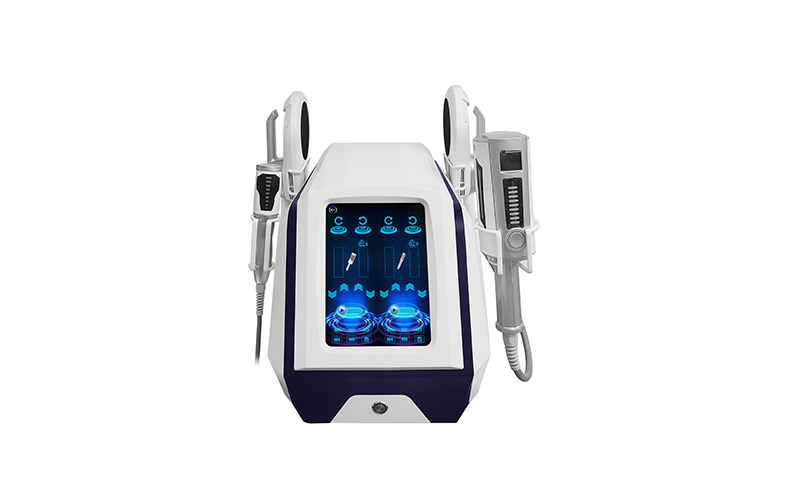 Portable two in one microvibration inner balls roller and emslim RF