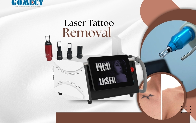 2025 Gomecy Pico Laser Air Cooling Q Switch Nd Yag Laser All Colors Tattoo Removal Machine