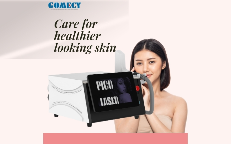 2025 Gomecy Pico Laser Air Cooling Q Switch Nd Yag Laser All Colors Tattoo Removal Machine