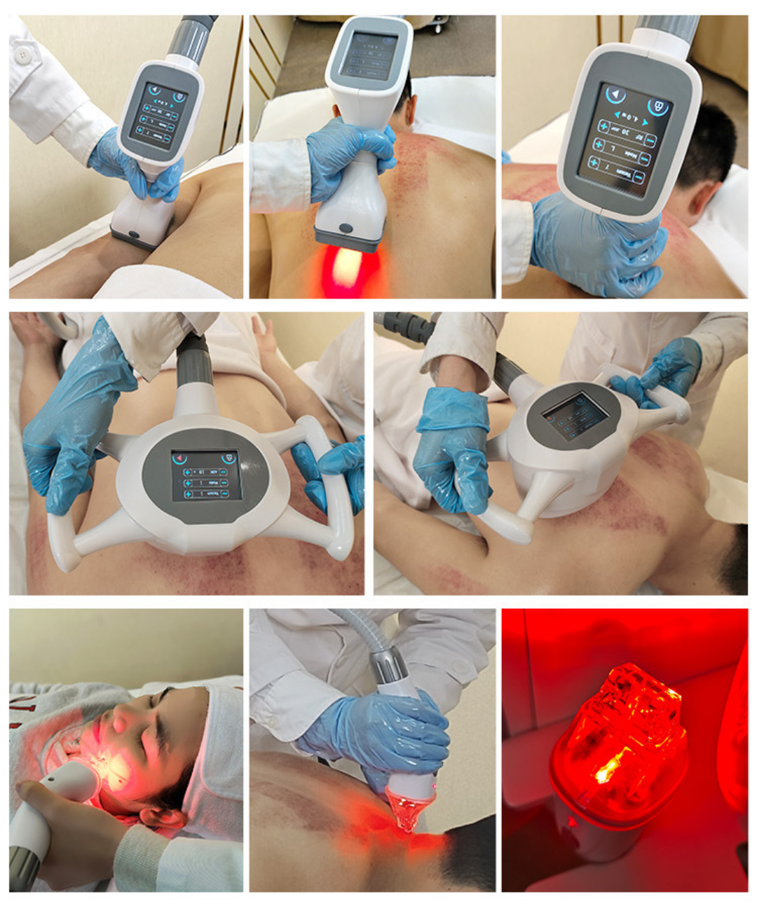 Professional 5 in 1 Body Contouring and Skin Tightening Machine with Vacuum Roller RF and Infrared Laser Therapy